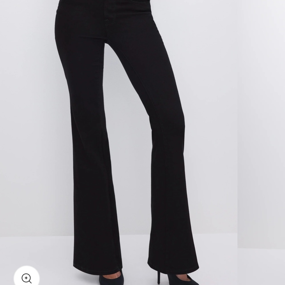 Good American good legs flare never fade jeans
